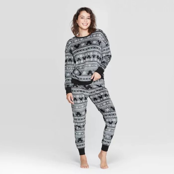 Women's Disney Pajama Set - Gray