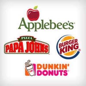 Papa Johns, Burger King, Dunkin Donuts,或者Applebee's $10 礼卡