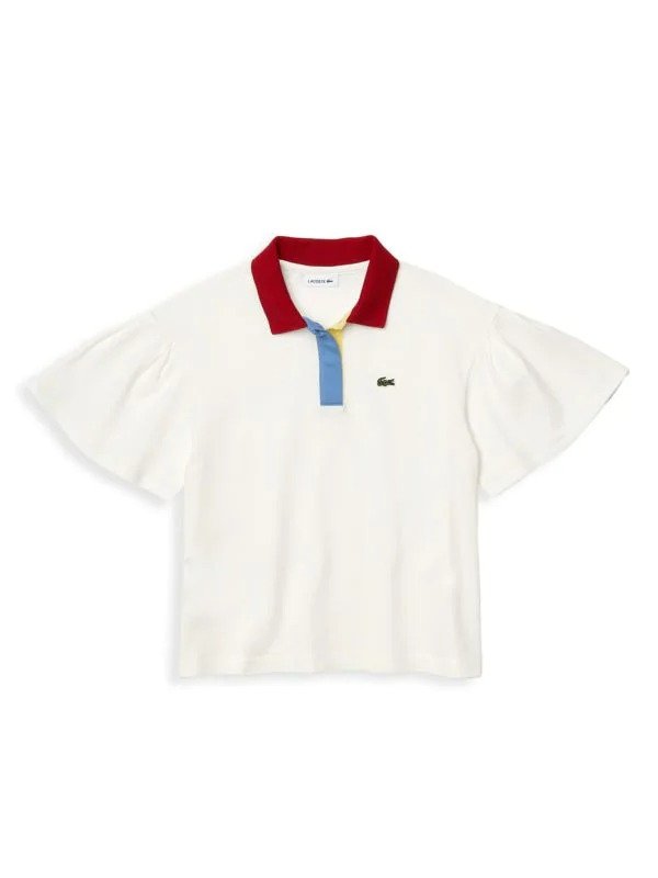 Little Girl's & Girl's Flounce Polo Shirt