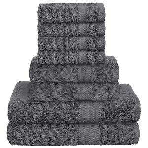 限今天：GLAMBURG 100%纯棉毛巾8件套 多色可选