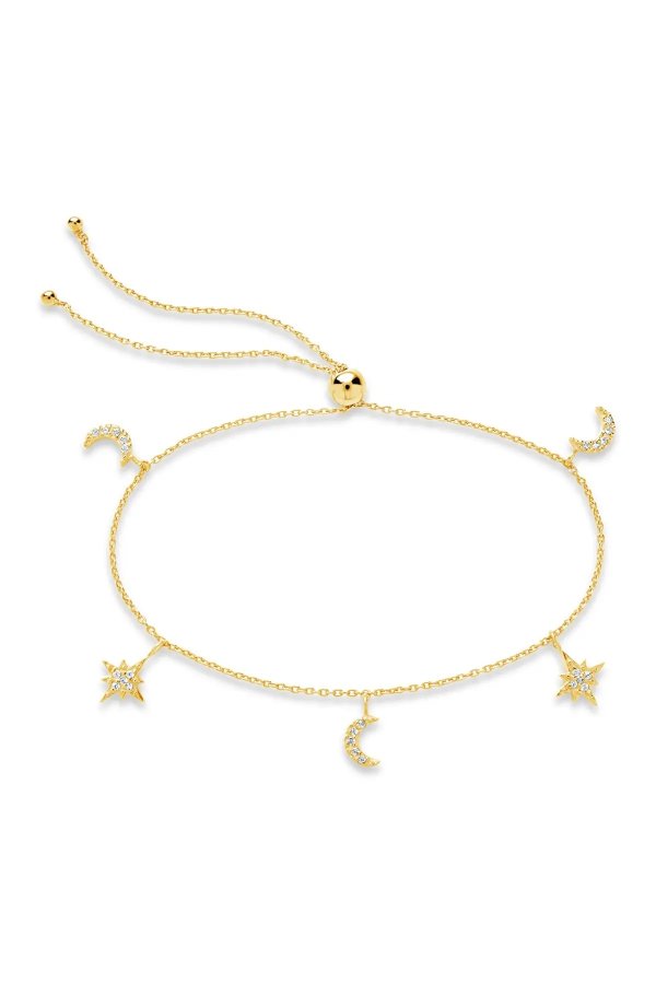 Gold Plated Celestial Bolo Bracelet
