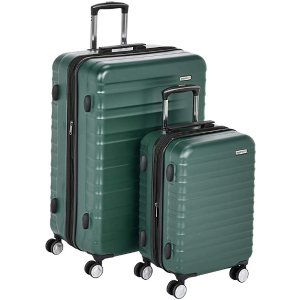 AmazonBasics Premium Hardside Spinner Luggage with Built-In TSA Lock