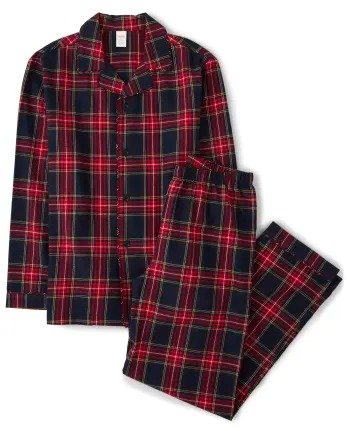 Unisex Adult Matching Family Long Sleeve Plaid Flannel 2-Piece Pajamas - Gymmies | Gymboree - MULTI CLR