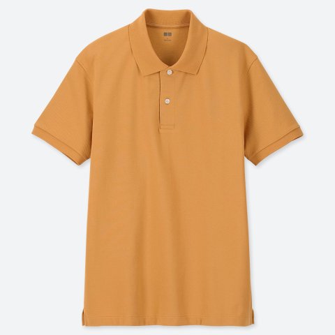 uniqlo orange polo shirt