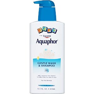 Aquaphor Baby Gentle Wash & Shampoo Tear Free, Fragrance Free Mild Cleanser, 13.5 Ounce 