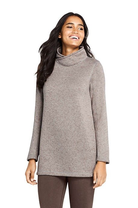 Women's Sweater Fleece Tunic Pullover Top