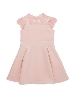 Girl's Lace Pleated Dress