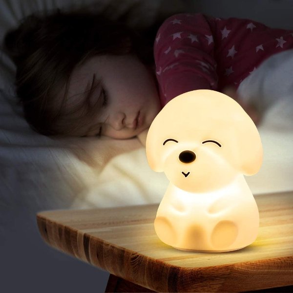 Cute Baby Night Light for Bedroom,Kawaii Nightlight for Girls,Boys,Kids,Toddlers, Squishy Nursery Lamp for Decor Stuff, Color Changing Lights with Touch Control, Portable,Battery Operated,Rechargeable
