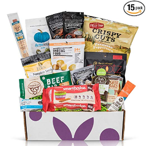 Low Carb KETO Snacks Box: Low Sugar High Fat Ketogenic Diet Snacks, Cookies, Protein Bars, Beef Sticks & Pork Rinds, Premium Keto Gift Care Package