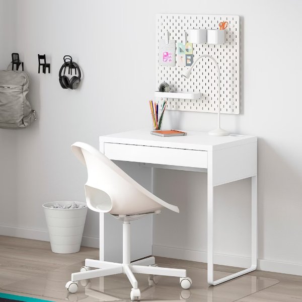 MICKE Desk, white, 28 3/4x19 5/8 - IKEA