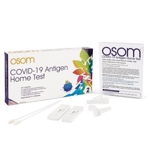 COVID-19 Antigen Home Test, 2 Tests Included, Home COVID Test, Results in 15 Minutes, Made in The USA, Easy-to-Use, FDA EUA Authorized (2 Pack)