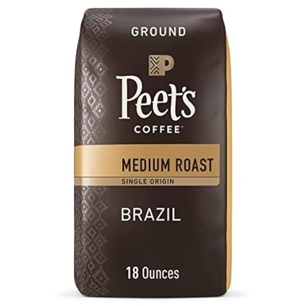 Peet's 中焙巴西咖啡粉 18oz