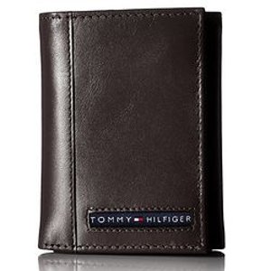 Tommy Hilfiger Men's Leather Cambridge Trifold Wallet