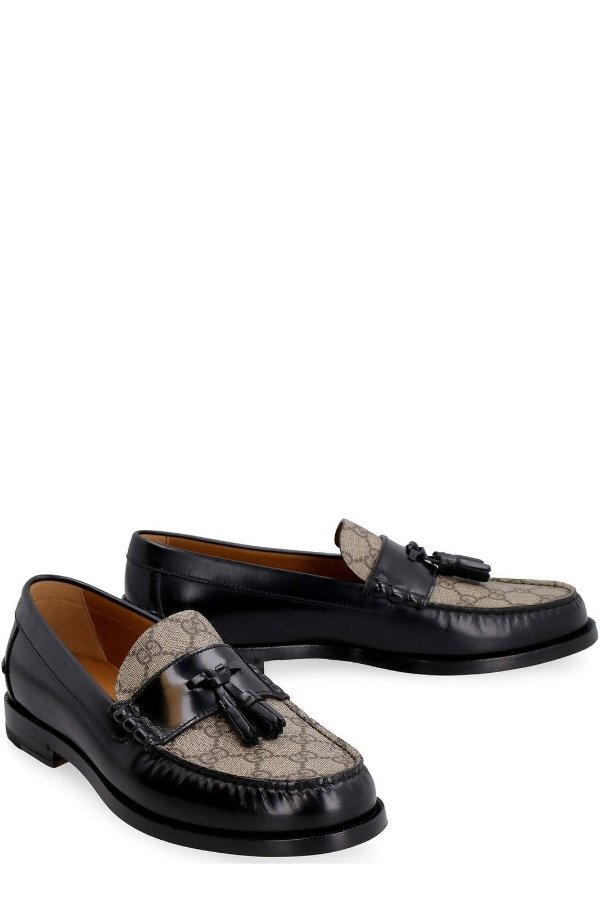 GG Jacquard Tassel-Detail Loafers