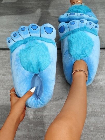 Cartoon Big Feet Design Novelty Slippers