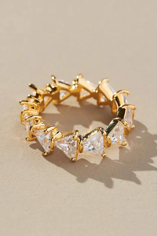 Triangle Crystal Ring