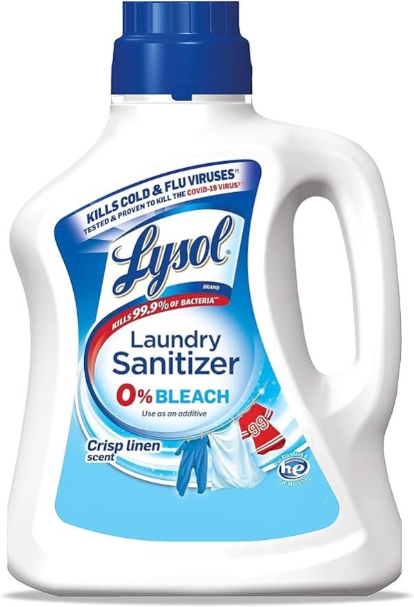 Laundry Sanitizer Additive, Crisp Linen, 90oz