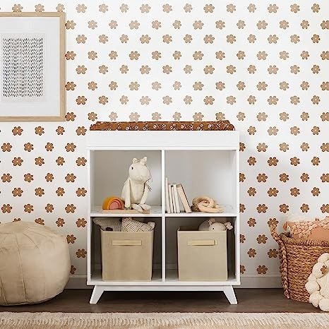 Otto Convertible Changing Table and Cubby Bookcase in White