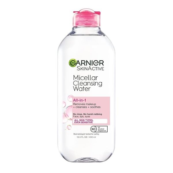 SkinActive Micellar Cleansing Water, For All Skin Types, 13.5 fl. oz.