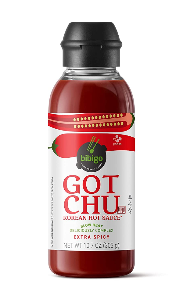 bibigo GOTCHU Korean Hot Sauce, Extra Spicy, 10.7-oz, Made with Gochujang, Red