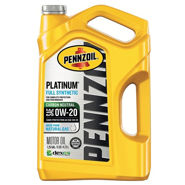 Pennzoil 0W-20 白金全合成机油 5夸脱