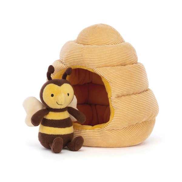 蜂巢蜜蜂毛绒玩具