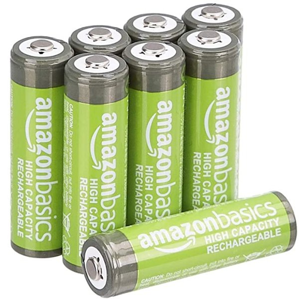 AA High-Capacity Ni-MH Rechargeable Batteries (2400 mAh), Pre-charged - Pack of 8