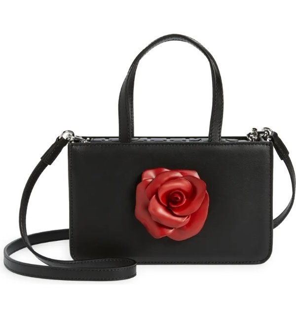 Small Rose Top Handle Bag