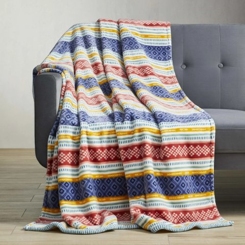 毛绒保暖盖毯 50x72