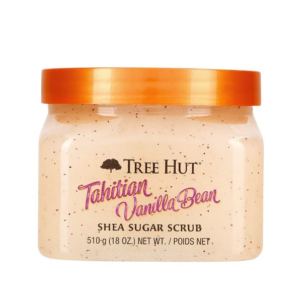 Tahitian Vanilla Bean Shea Exfoliating Sugar Scrub, Tahitian Vanilla Bean, 18 Oz