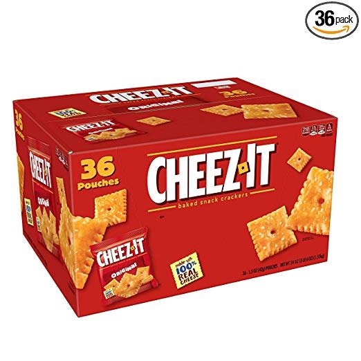 Original Cheese Crackers - Baked Snack | Single Serve, 1.5 oz Bag (Pack of 36)
