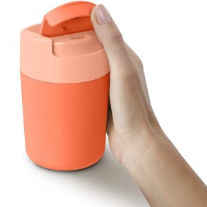 Joseph Joseph Sipp Travel Mug with Flip-top Cap - 340 ml (12 fl. oz) - Coral
