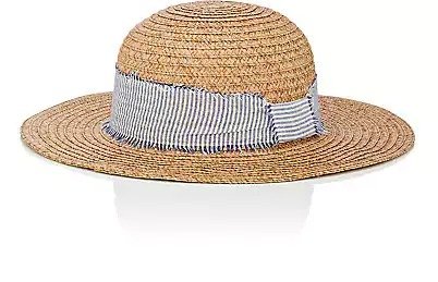 Striped-Band Straw Hat