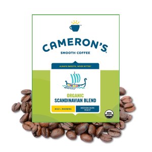 Cameron's Coffee Organic Scandinavian Blend Whole Bean 4-Pound Bulk Bag, (Pack of 1)