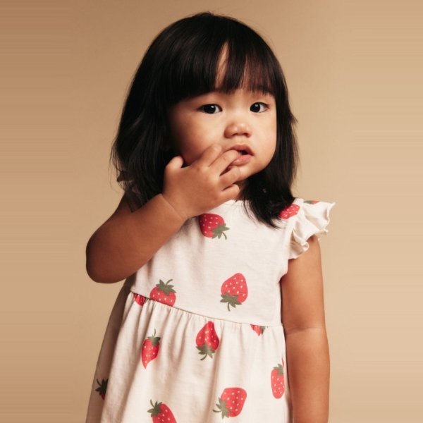 小草莓图案 婴幼儿连身裙