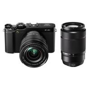 Fujifilm X-A1 Kit with 16-50mm Lens in Black or Blue with Fujifilm XC 50-230mm Lens