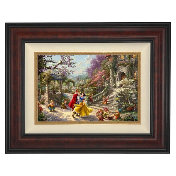 ''Snow White Dancing in the Sunlight'' Framed Limited Edition Canvas by Thomas Kinkade Studios | shopDisney