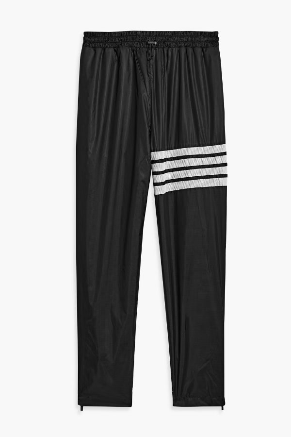 Striped ripstop track pants