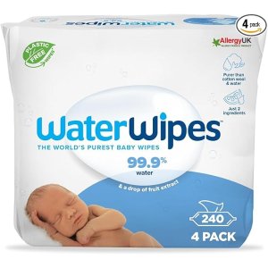 WaterWipes小编自用款！纯水湿巾 240 Count (4 packs)