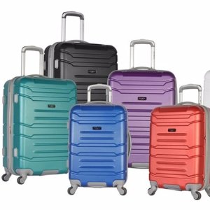 Olympia USA Monaco Expandable Spinner Set with Hidden Carry-On Laptop Compartment (3-Piece)
