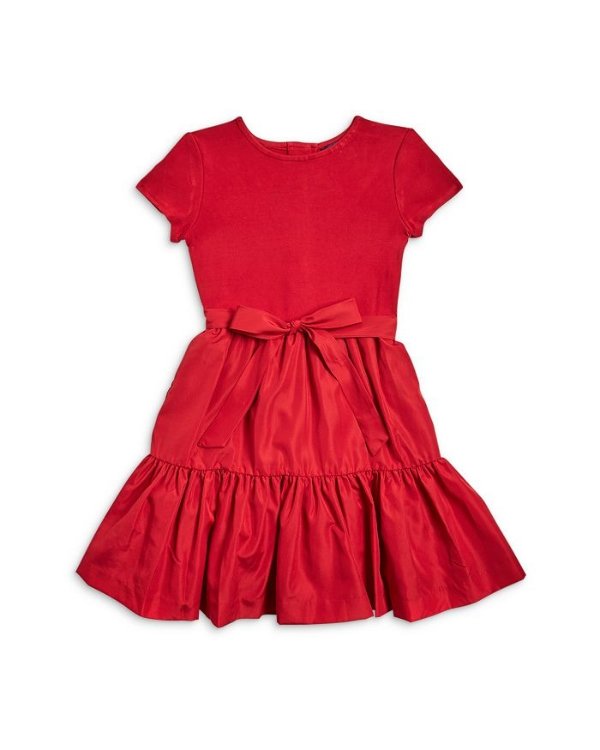 Girls' Bear Ruffle Skirt Dress - Big Kid