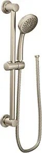 Eco-Performance Brushed Nickel Handheld Shower with 24-Inch Slide Bar and 69-Inch Hose, 3868EPBN