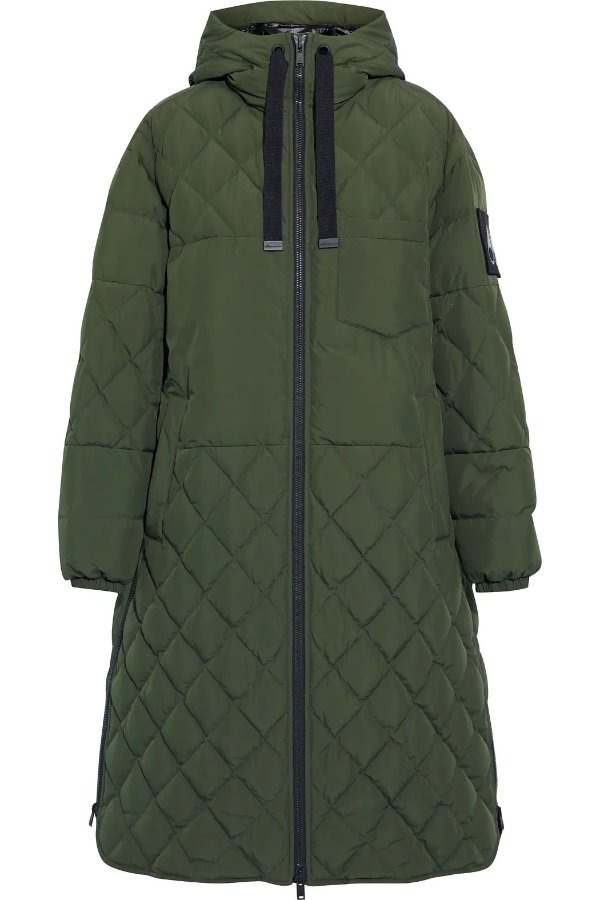 Marquis quilted shell hooded down parka