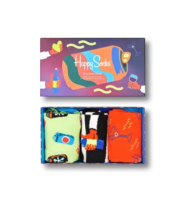 Party Gift Set 3-Pack | Happy Socks US