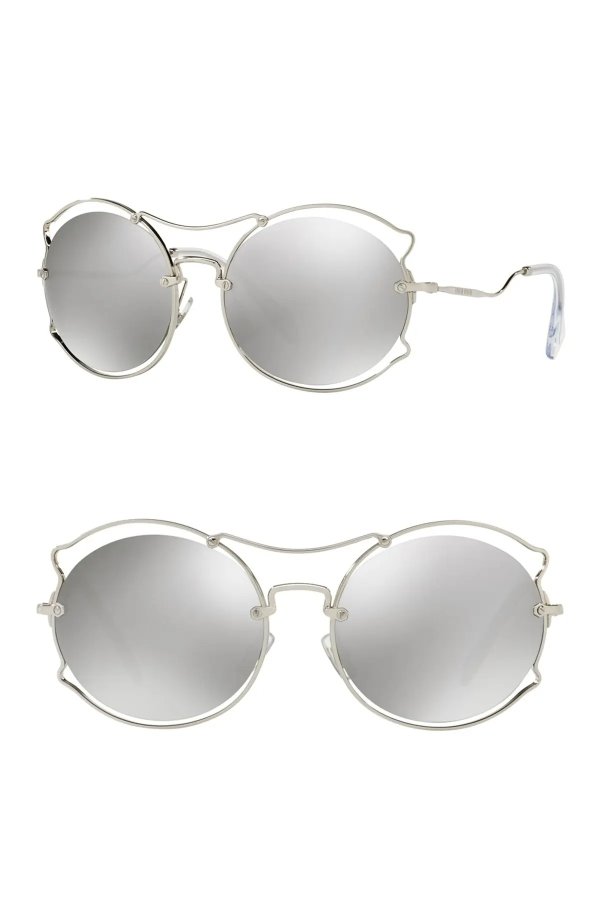 57mm Irregular Framed Sunglasses