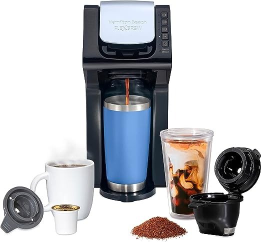 Gen 4 FlexBrew Single-Serve Hot & Iced Coffee Maker with Removable Reservoir, Compatible with Pod Packs and Grounds, 50 oz, 4 Fast Brewing Options, Black