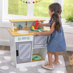 比黑五低：KidKraft 儿童木质小厨房玩具，带10个配件