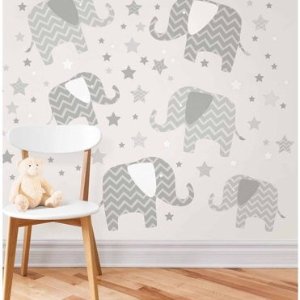 Walmart WallPops Elephants - A Ton Of Love Wall Art Kit