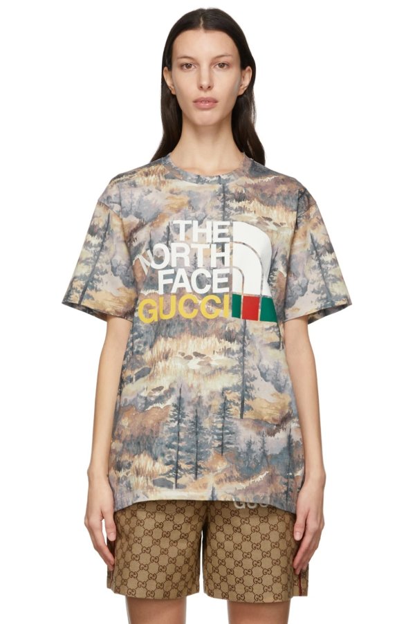 Multicolor The North Face Edition Forest Camo T-Shirt