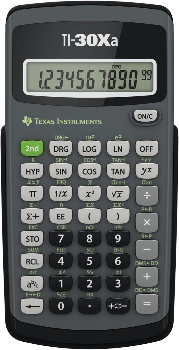 Texas Instruments TI-30Xa 10位科学计算器